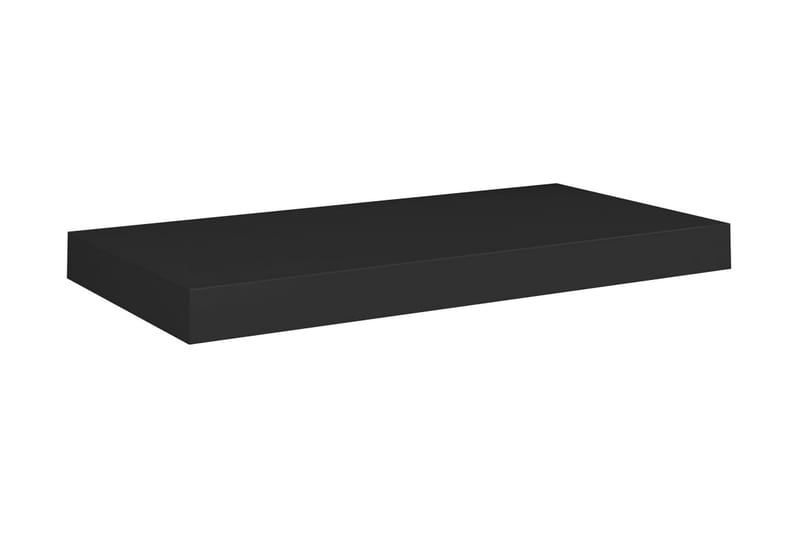Kelluva seinähylly musta 50x23x3,8 cm MDF - Musta - Säilytys - Hylly - Seinähylly