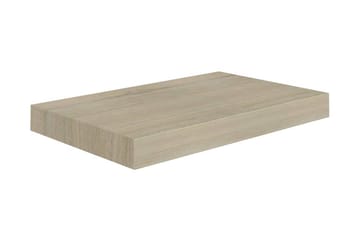 Kelluva seinähylly tammi 40x23x3,8 cm MDF - Ruskea - Säilytys - Hylly - Seinähylly