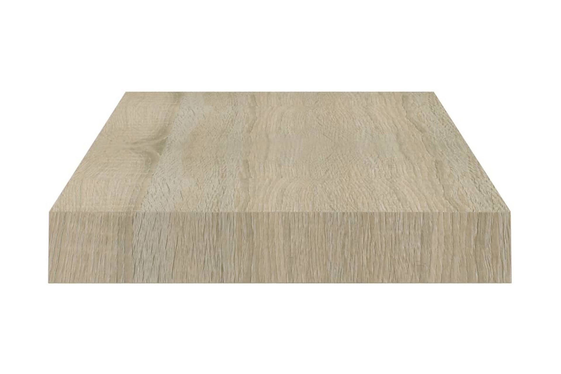 Kelluva seinähylly tammi 40x23x3,8 cm MDF - Ruskea - Säilytys - Hylly - Seinähylly