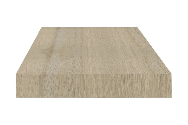 Kelluva seinähylly tammi 50x23x3,8 cm MDF - Ruskea - Seinähylly - Keittiöhylly - Hylly