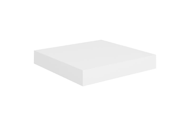 Kelluva seinähylly valkoinen 23x23,5x3,8 cm MDF - Valkoinen - Säilytys - Hylly - Seinähylly
