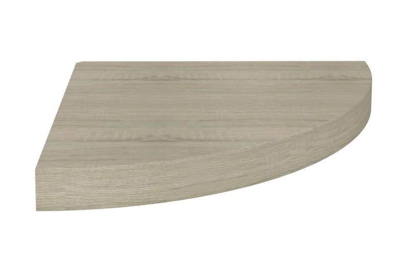 Kelluvat kulmahyllyt 2 kpl tammi 35x35x3,8 cm MDF - Ruskea - Kulmahylly - Keittiöhylly - Hylly