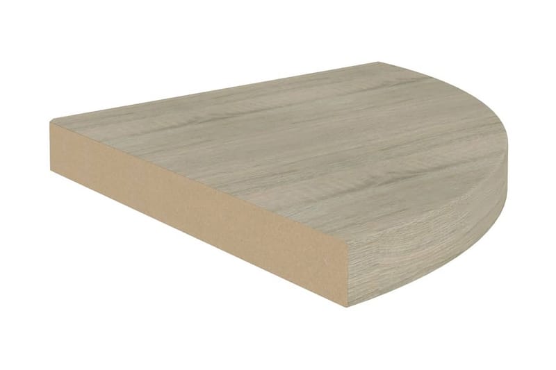Kelluvat kulmahyllyt 2 kpl tammi 35x35x3,8 cm MDF - Ruskea - Säilytys - Hylly - Kulmahylly