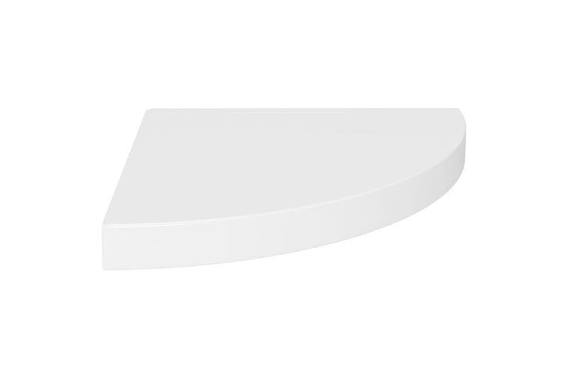 Kelluvat kulmahyllyt 4 kpl valkoinen 35x35x3,8 cm MDF - Valkoinen - Säilytys - Hylly - Kulmahylly