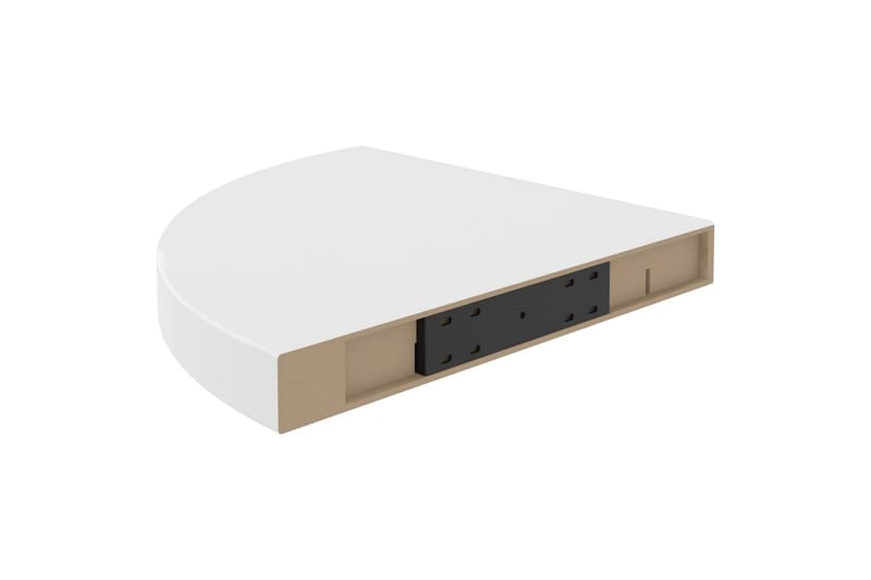 Kelluvat kulmahyllyt 4 kpl valkoinen 35x35x3,8 cm MDF - Valkoinen - Säilytys - Hylly - Kulmahylly