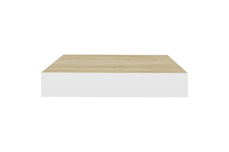 Kelluvat seinähyllyt 2 kpl 23x23,5x3,8cm MDF - Valkoinen - Seinähylly - Keittiöhylly - Hylly