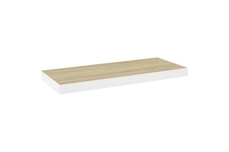 Kelluvat seinähyllyt 2 kpl 60x23,5x3,8cm MDF - Valkoinen - Seinähylly - Keittiöhylly - Hylly