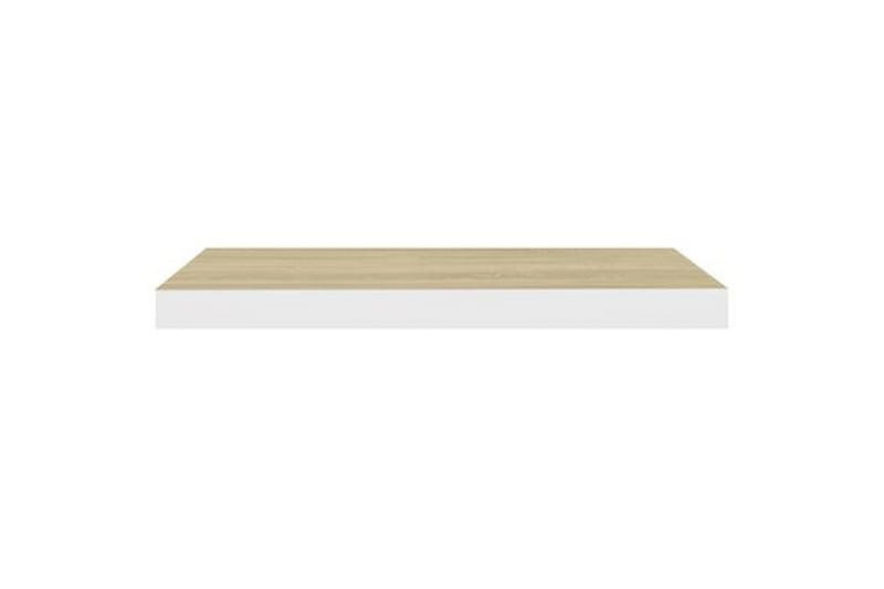 Kelluvat seinähyllyt 2 kpl 60x23,5x3,8cm MDF - Valkoinen - Seinähylly - Keittiöhylly - Hylly