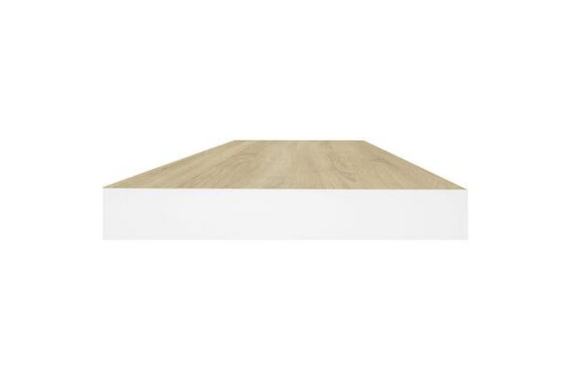 Kelluvat seinähyllyt 2 kpl 60x23,5x3,8cm MDF - Valkoinen - Seinähylly - Keittiöhylly - Hylly