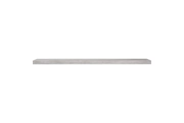 Kelluvat seinähyllyt 2 kpl betoninharmaa 120x23,5x3,8 cm MDF - Harmaa - Säilytys - Hylly - Seinähylly