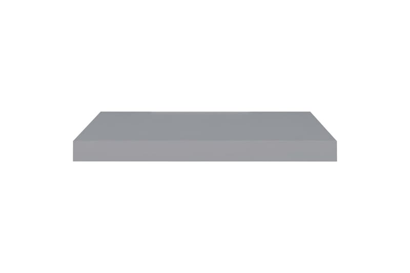 Kelluvat seinähyllyt 2 kpl harmaa 60x23,5x3,8 cm MDF - Harmaa - Säilytys - Hylly - Seinähylly