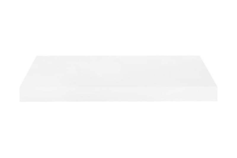 Kelluvat seinähyllyt 2 kpl korkeakiilto valk. 50x23x3,8 cm - Valkoinen - Säilytys - Hylly - Seinähylly