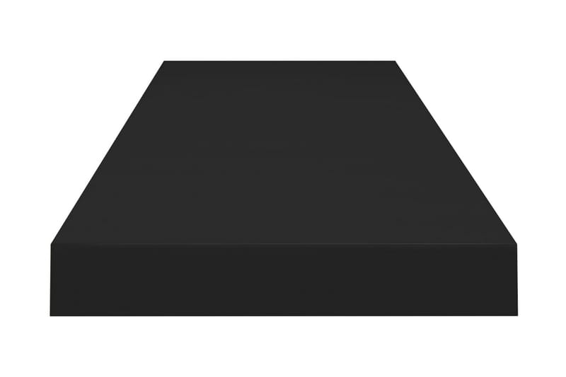 Kelluvat seinähyllyt 2 kpl musta 90x23,5x3,8 cm MDF - Musta - Säilytys - Hylly - Seinähylly