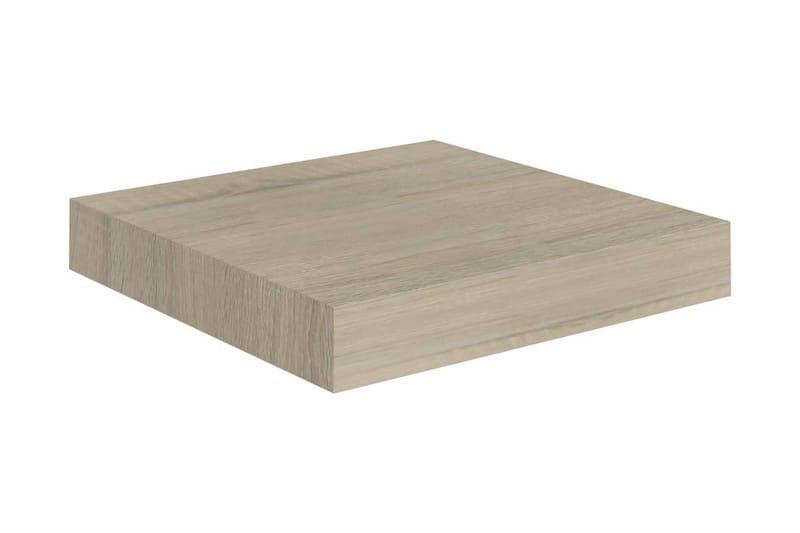 Kelluvat seinähyllyt 2 kpl tammen värinen 23x23,5x3,8 cm MDF - Ruskea - Seinähylly - Keittiöhylly - Hylly