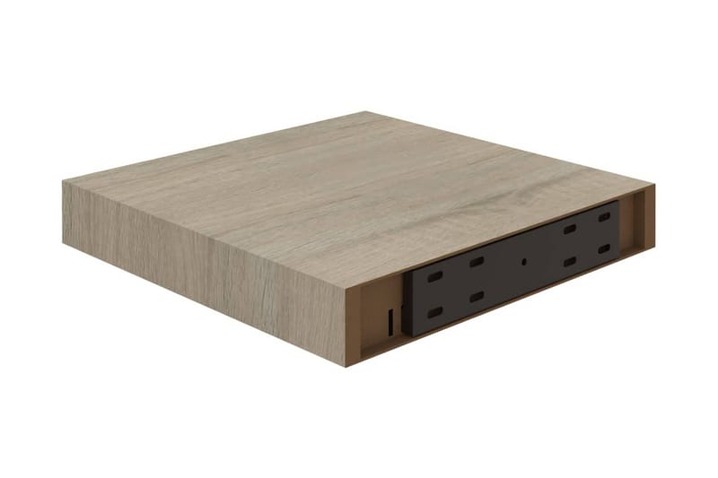 Kelluvat seinähyllyt 2 kpl tammen värinen 23x23,5x3,8 cm MDF - Ruskea - Seinähylly - Keittiöhylly - Hylly