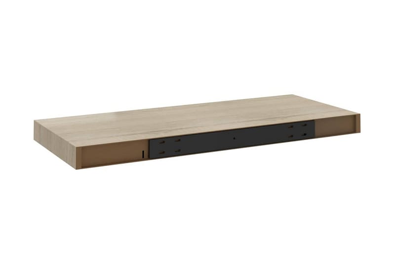 Kelluvat seinähyllyt 2 kpl tammi 60x23,5x3,8 cm MDF - Ruskea - Säilytys - Hylly - Seinähylly
