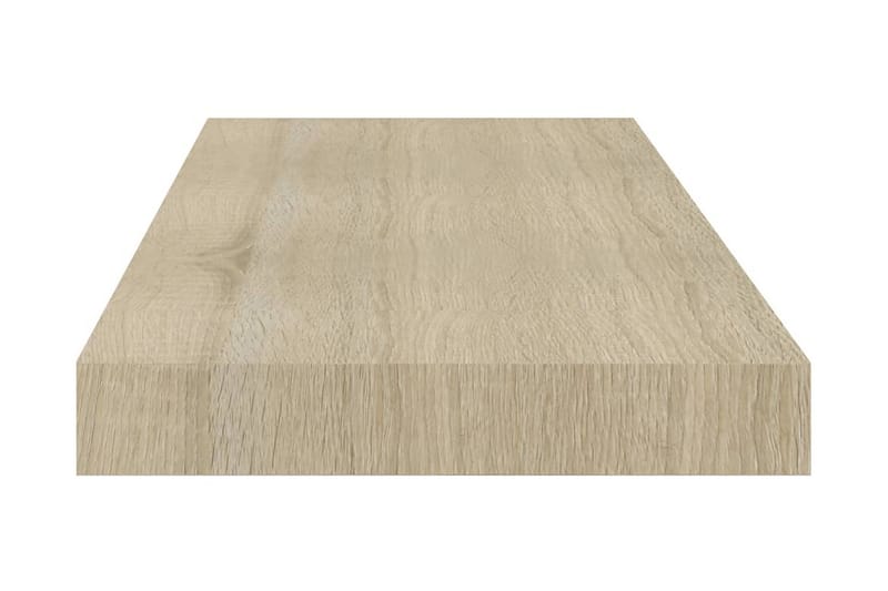 Kelluvat seinähyllyt 2 kpl tammi 60x23,5x3,8 cm MDF - Ruskea - Säilytys - Hylly - Seinähylly