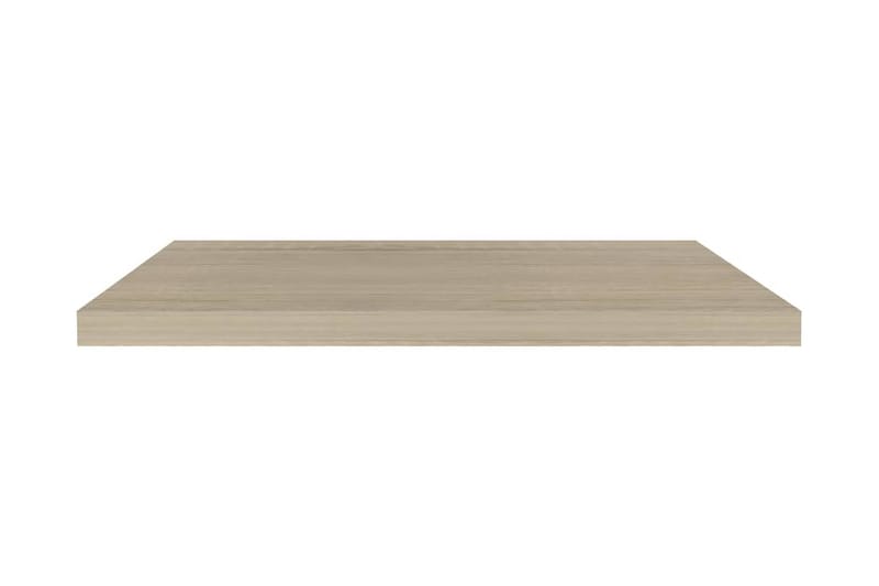 Kelluvat seinähyllyt 2 kpl tammi 80x23,5x3,8 cm MDF - Ruskea - Seinähylly - Keittiöhylly - Hylly