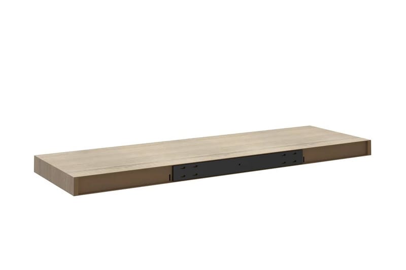 Kelluvat seinähyllyt 2 kpl tammi 80x23,5x3,8 cm MDF - Ruskea - Säilytys - Hylly - Seinähylly