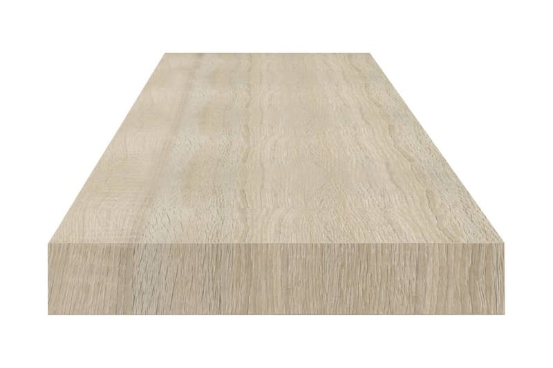 Kelluvat seinähyllyt 2 kpl tammi 90x23,5x3,8 cm MDF - Ruskea - Säilytys - Hylly - Seinähylly