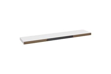 Kelluvat seinähyllyt 2 kpl valkoinen 120x23,5x3,8 cm MDF - Valkoinen - Säilytys - Hylly - Seinähylly