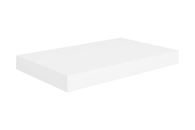Kelluvat seinähyllyt 2 kpl valkoinen 40x23x3,8 cm MDF - Valkoinen - Säilytys - Hylly - Seinähylly