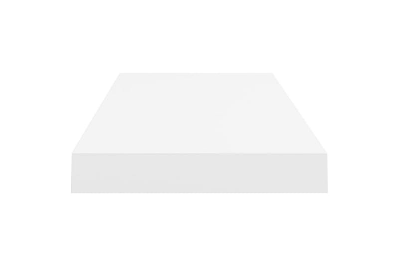 Kelluvat seinähyllyt 2 kpl valkoinen 60x23,5x3,8 cm MDF - Valkoinen - Säilytys - Hylly - Seinähylly