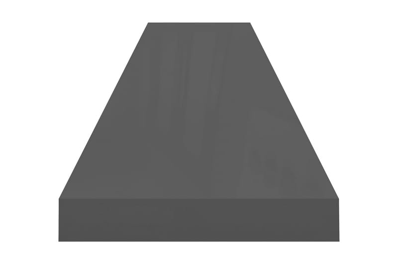 Kelluvat seinähyllyt 2kpl kork.kiilto harmaa 120x23,5x3,8 cm - Harmaa - Säilytys - Hylly - Seinähylly