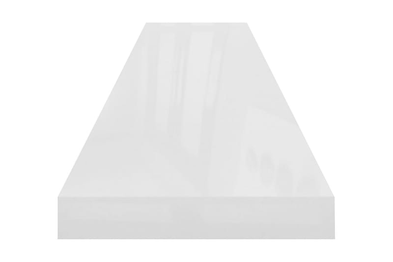 Kelluvat seinähyllyt 2kpl kork.kiilto valk. 120x23,5x3,8 cm - Valkoinen - Säilytys - Hylly - Seinähylly