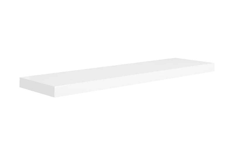 Kelluvat seinähyllyt 2kpl valkoinen 90x23,5x3,8 cm MDF - Valkoinen - Säilytys - Hylly - Seinähylly