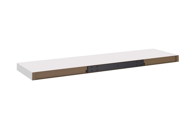Kelluvat seinähyllyt 2kpl valkoinen 90x23,5x3,8 cm MDF - Valkoinen - Säilytys - Hylly - Seinähylly