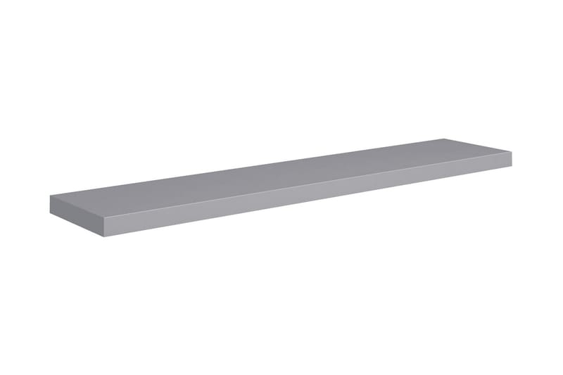 Kelluvat seinähyllyt 4 kpl harmaa 120x23,5x3,8 cm MDF - Harmaa - Säilytys - Hylly - Seinähylly