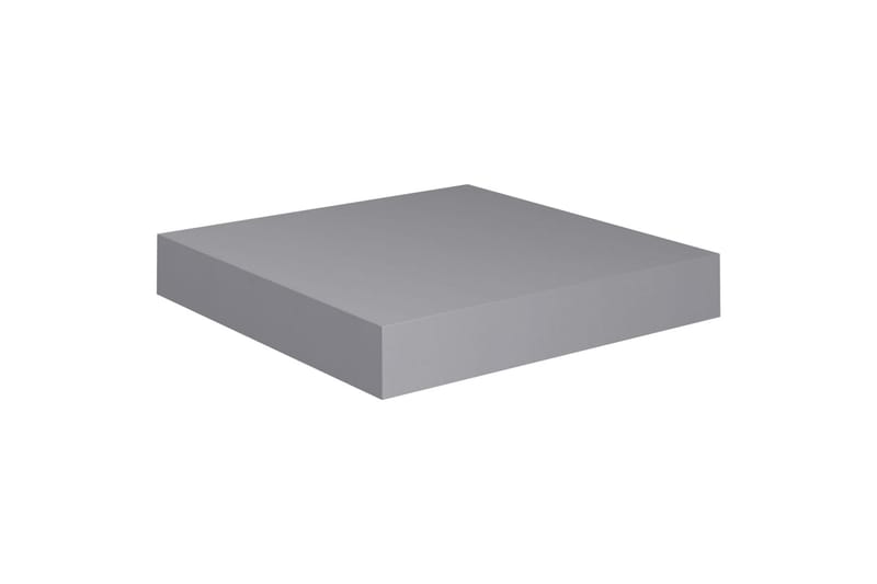 Kelluvat seinähyllyt 4 kpl harmaa 23x23,5x3,8 cm MDF - Harmaa - Säilytys - Hylly - Seinähylly