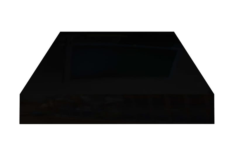 Kelluvat seinähyllyt 4 kpl korkeakiilto musta 50x23x3,8 cm - Musta - Säilytys - Hylly - Seinähylly