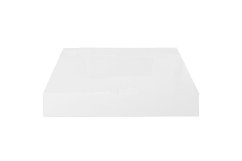 Kelluvat seinähyllyt 4 kpl korkeakiilto valk. 23x23,5x3,8 cm - Valkoinen - Säilytys - Hylly - Seinähylly