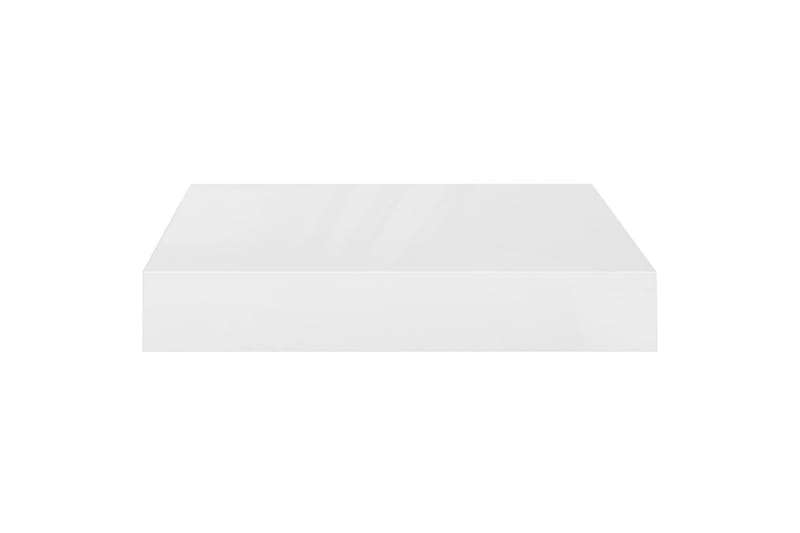 Kelluvat seinähyllyt 4 kpl korkeakiilto valk. 23x23,5x3,8 cm - Valkoinen - Säilytys - Hylly - Seinähylly