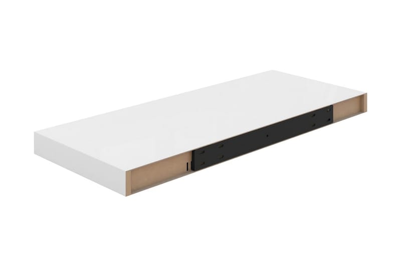 Kelluvat seinähyllyt 4 kpl korkeakiilto valk. 60x23,5x3,8 cm - Valkoinen - Säilytys - Hylly - Seinähylly