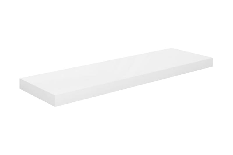 Kelluvat seinähyllyt 4 kpl korkeakiilto valk. 80x23,5x3,8 cm - Valkoinen - Säilytys - Hylly - Seinähylly
