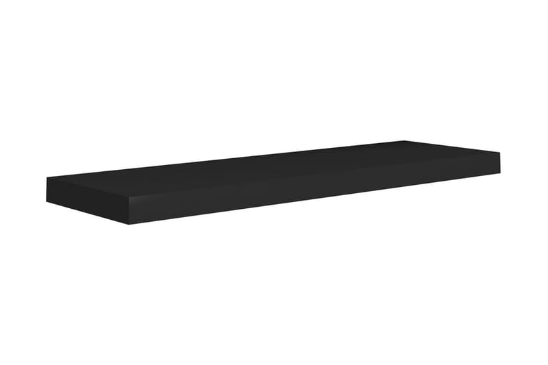 Kelluvat seinähyllyt 4 kpl musta 80x23,5x3,8 cm MDF - Musta - Säilytys - Hylly - Seinähylly