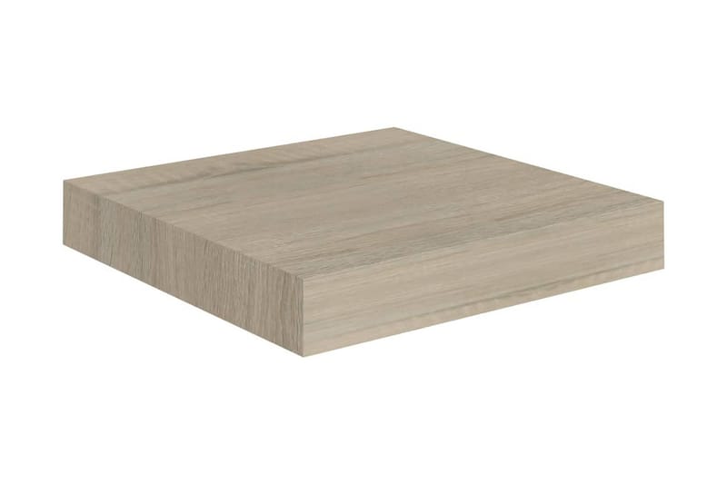 Kelluvat seinähyllyt 4 kpl tammi 23x23,5x3,8 cm MDF - Ruskea - Säilytys - Hylly - Seinähylly