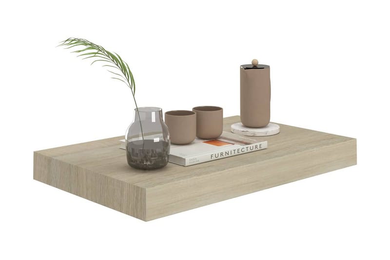 Kelluvat seinähyllyt 4 kpl tammi 40x23x3,8 cm MDF - Ruskea - Säilytys - Hylly - Seinähylly