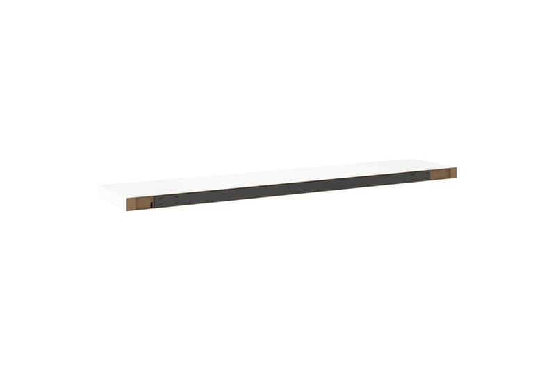 Kelluvat seinähyllyt 4kpl 120x23,5x3,8cm MDF - Valkoinen - Säilytys - Hylly - Seinähylly