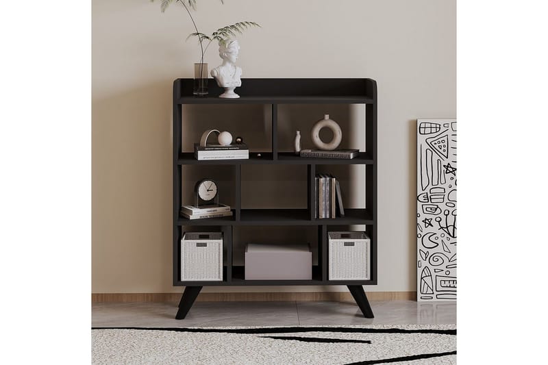 Kesto Kirjahylly 90 cm - Antrasiitti - Säilytys - Hylly - Kirjahylly