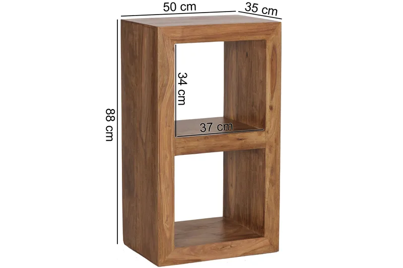 Kintillo kirjahylly 50 cm pähkinä - Ruskea - Säilytys - Hylly - Kirjahylly