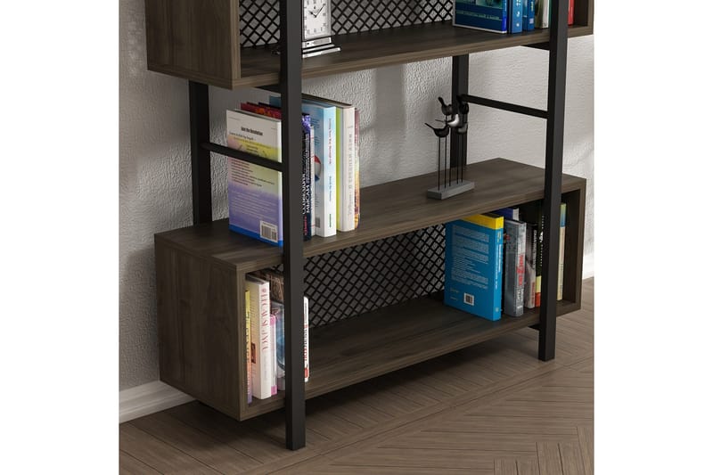 Kirjahylly 25x90 cm - Pähkinä - Säilytys - Hylly - Kirjahylly