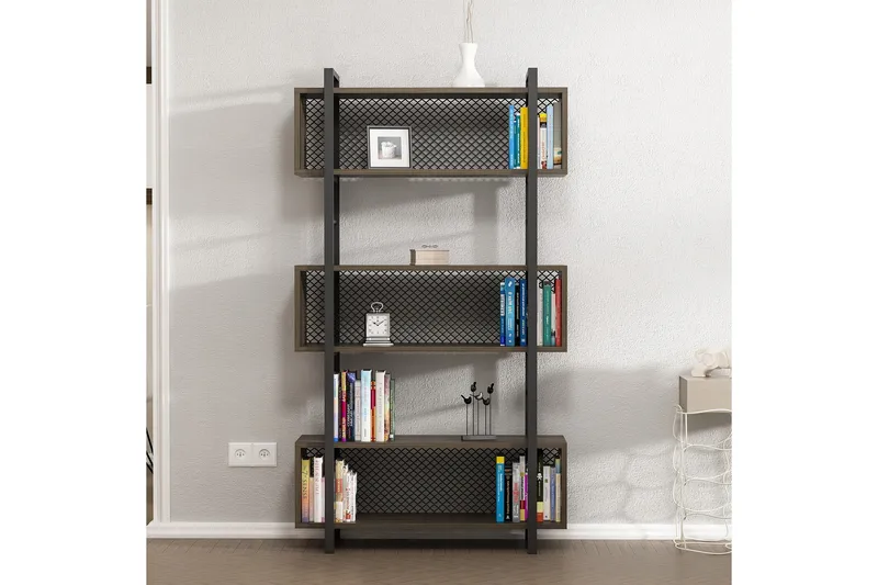 Kirjahylly 25x90 cm - Pähkinä - Säilytys - Hylly - Kirjahylly