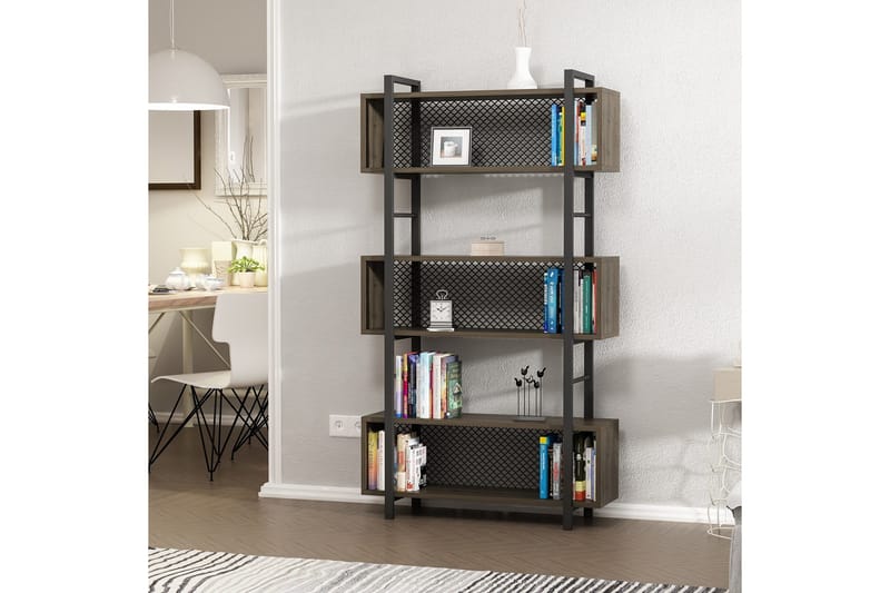 Kirjahylly 25x90 cm - Pähkinä - Säilytys - Hylly - Kirjahylly