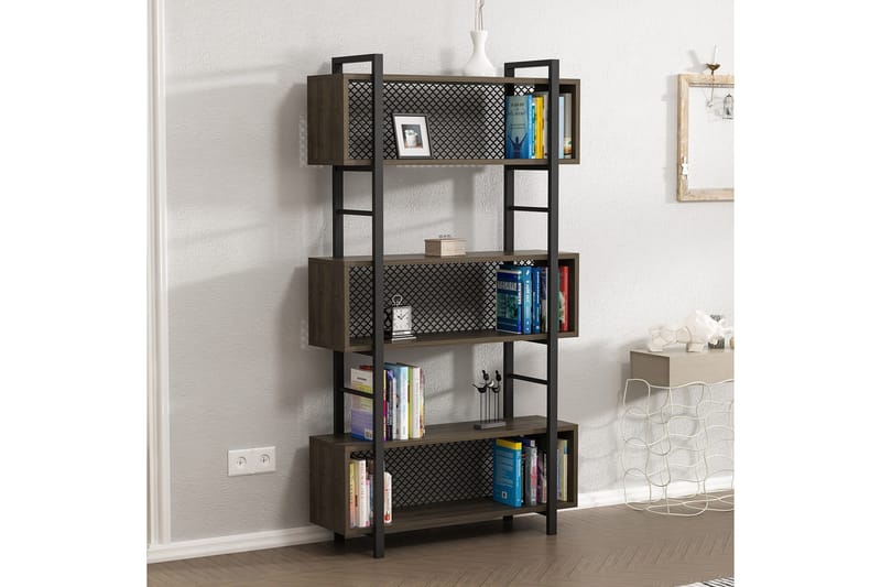 Kirjahylly 25x90 cm - Pähkinä - Säilytys - Hylly - Kirjahylly