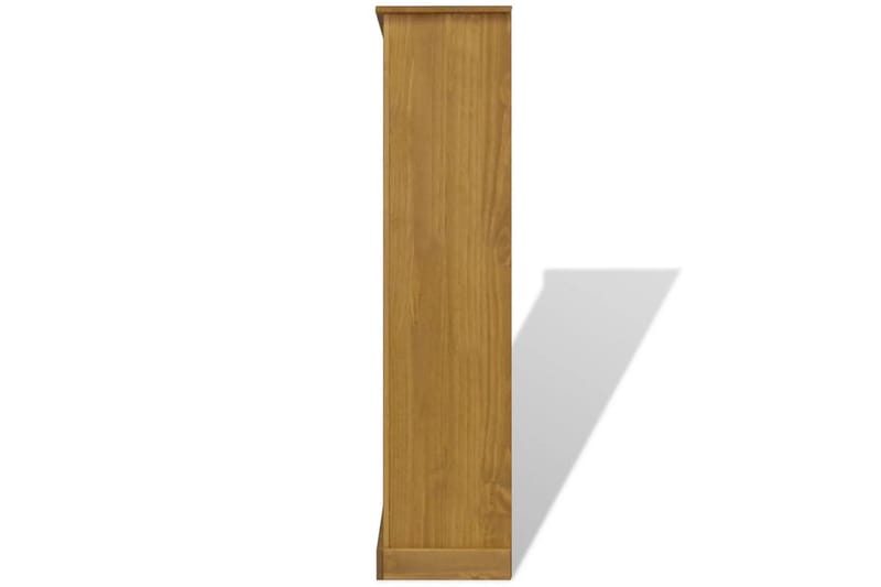 Kirjahylly 4 tasoa Meksikon mänty Corona-sarja 81x29x150 cm - Ruskea - Säilytys - Hylly - Kirjahylly