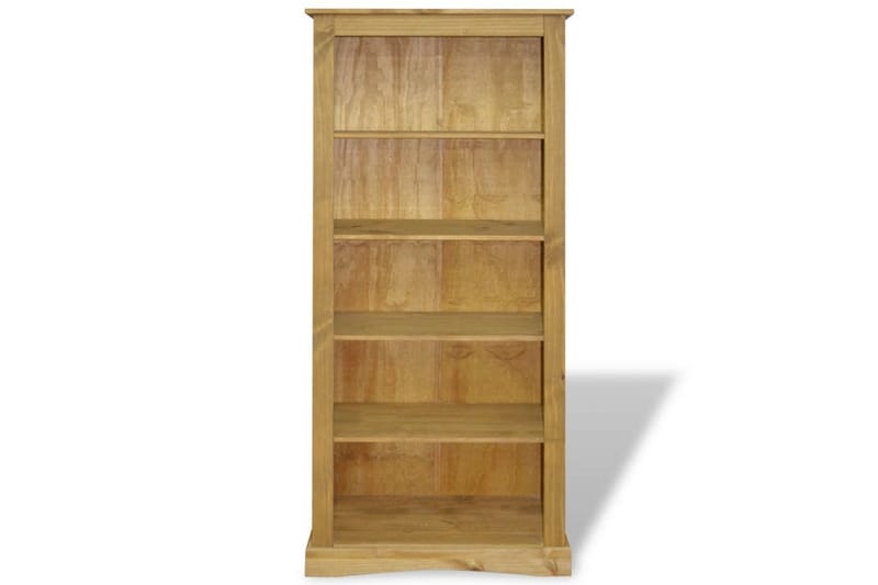 Kirjahylly 5 tasoa Meksikon mänty Corona-sarja 81x29x170 cm - Ruskea - Säilytys - Hylly - Kirjahylly